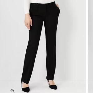 Ann Taylor The Straight Pant In Seasonless Stretch Black Women’s Size 8